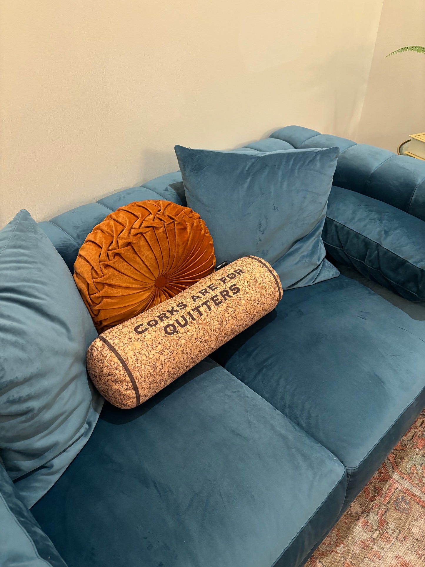 Corks Are For Quitters Wine Cork Pillow