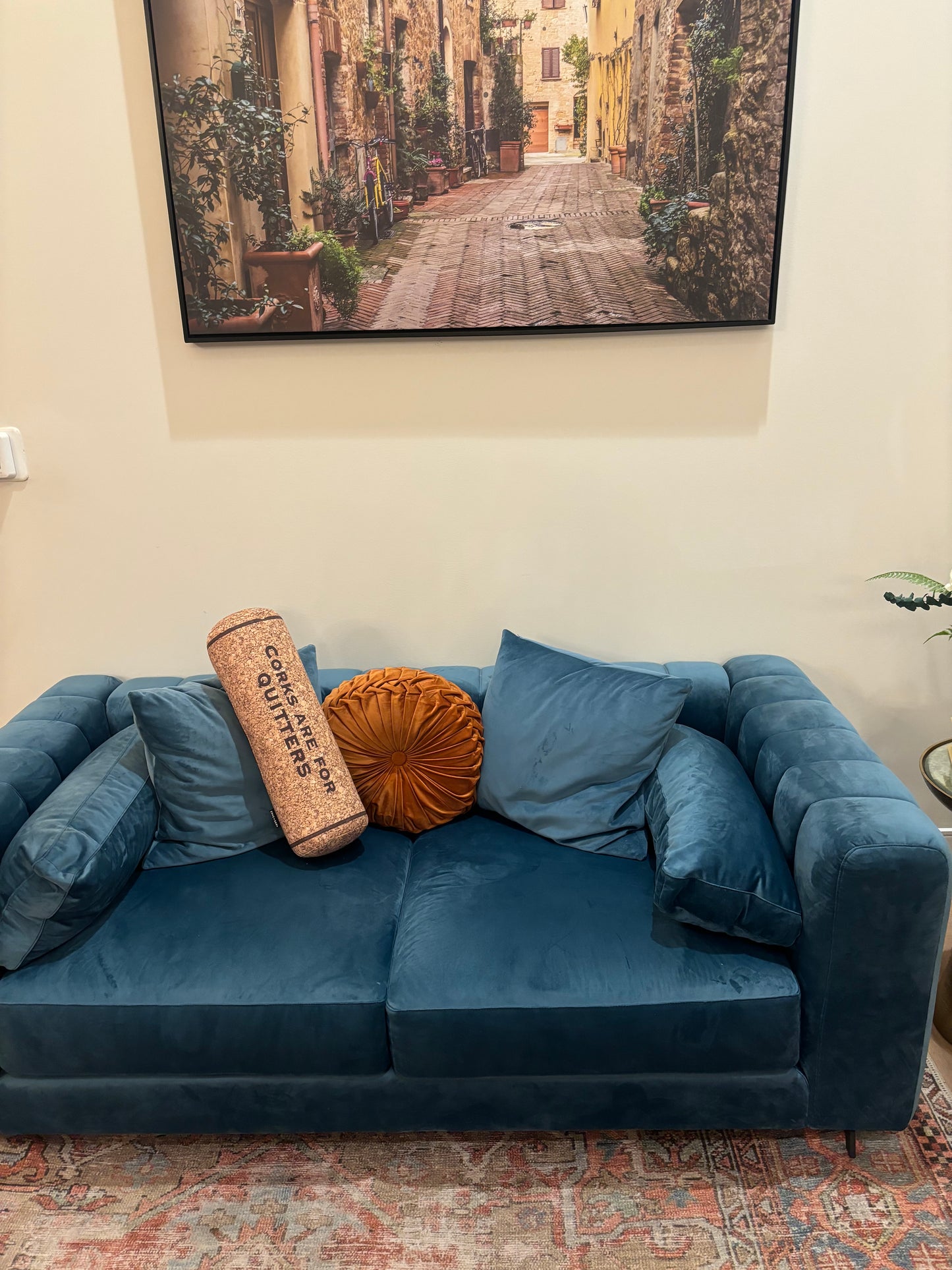Corks Are For Quitters Wine Cork Pillow