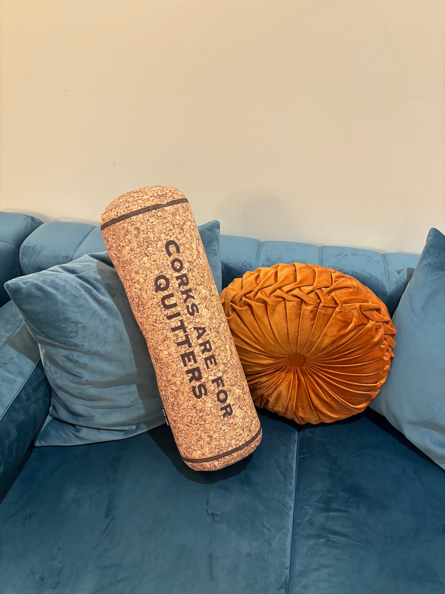 Corks Are For Quitters Wine Cork Pillow