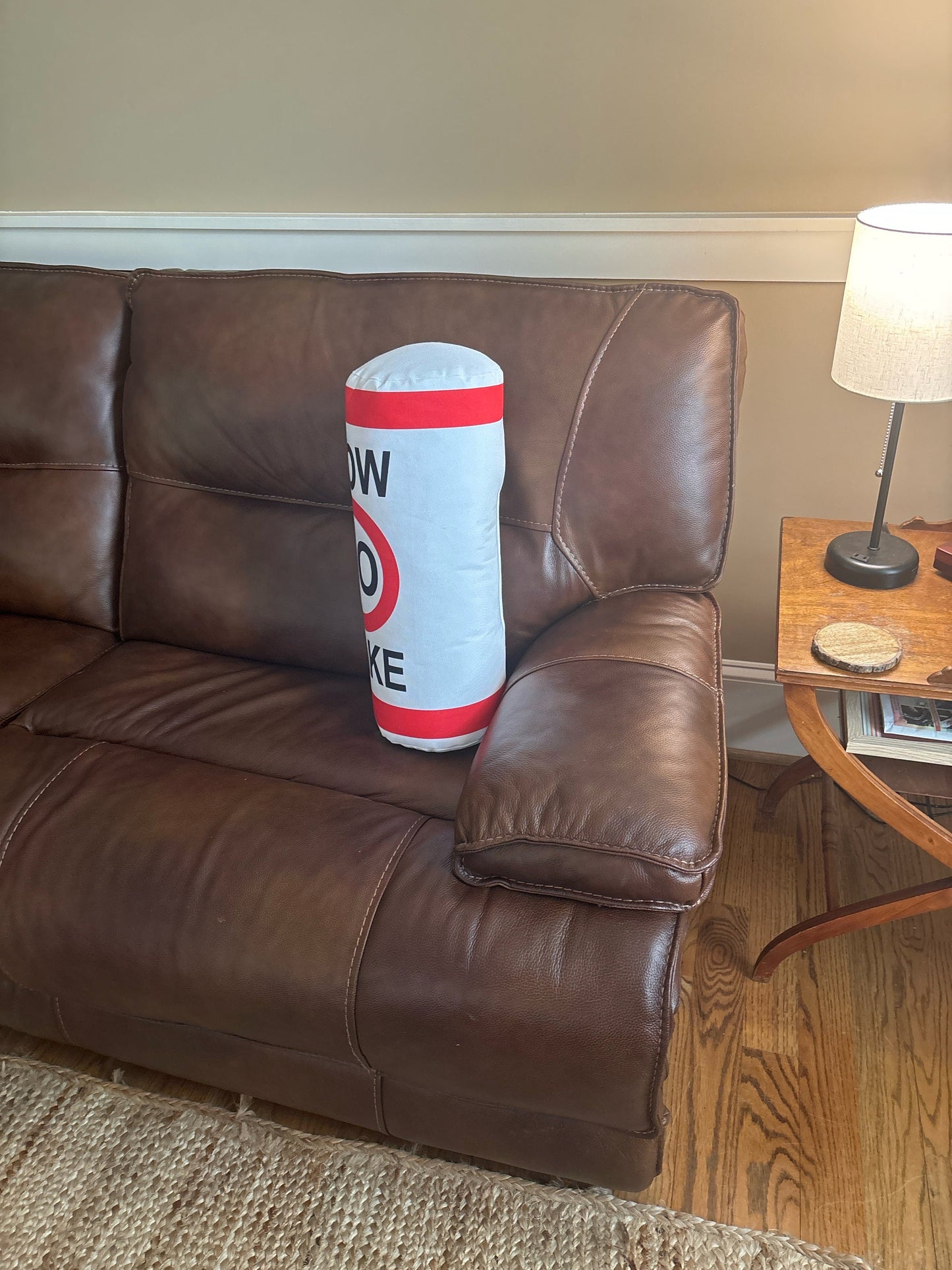 Lake House Pillow Slow No Wake buoy Pillow . Lake front living decor This is a tubular cylinder pillow to make it look like a buoy.
