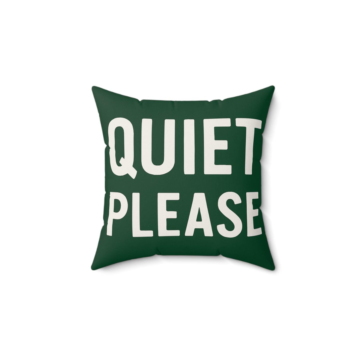 Square Pillow, Cozy Quiet Please Golf Pillow, Beer Please Back Message, Home Decor, Throw Pillow, Gift for Golf Lover, Tournament Inspired