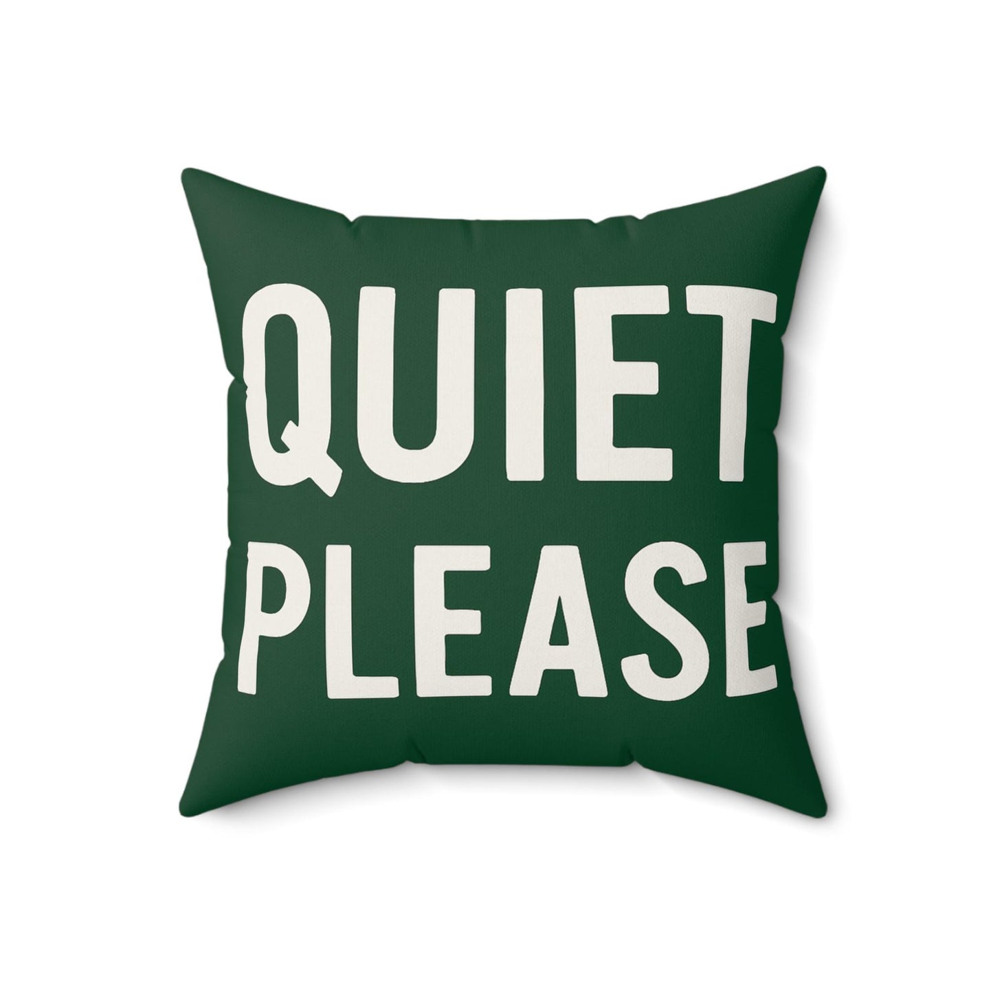 Square Pillow, Cozy Quiet Please Golf Pillow, Beer Please Back Message, Home Decor, Throw Pillow, Gift for Golf Lover, Tournament Inspired
