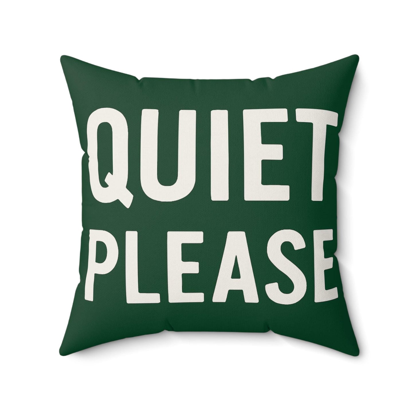 Square Pillow, Cozy Quiet Please Golf Pillow, Beer Please Back Message, Home Decor, Throw Pillow, Gift for Golf Lover, Tournament Inspired