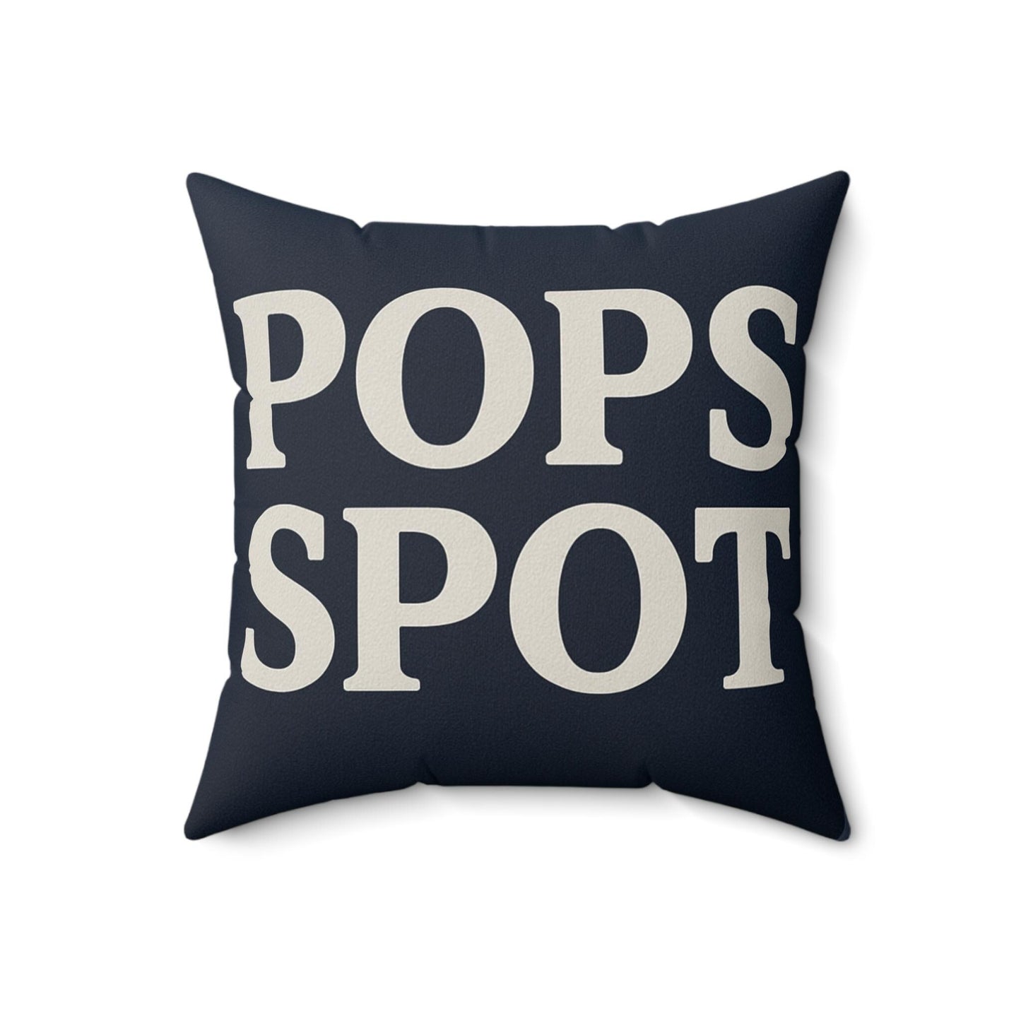 Elegant Square Pillow with 'POPS SPOT' Design - Cozy Home Decor, Modern Throw Pillow, Gift for Her, Living Room Accent