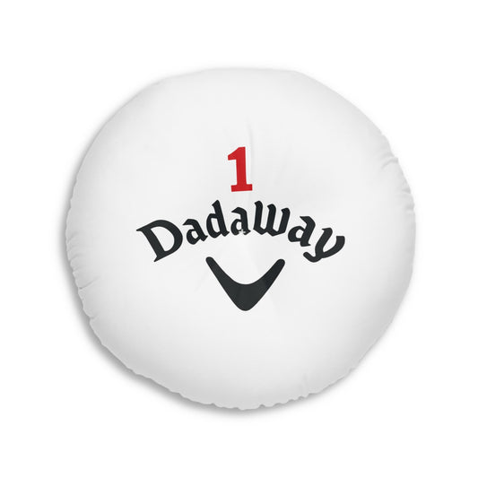 Dad-Themed Tufted Floor Pillow, Round | Best Dad Gift, Home Decor, Cozy Living Room Cushion, Father's Day, Birthday