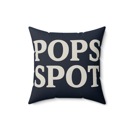 Elegant Square Pillow with 'POPS SPOT' Design - Cozy Home Decor, Modern Throw Pillow, Gift for Her, Living Room Accent