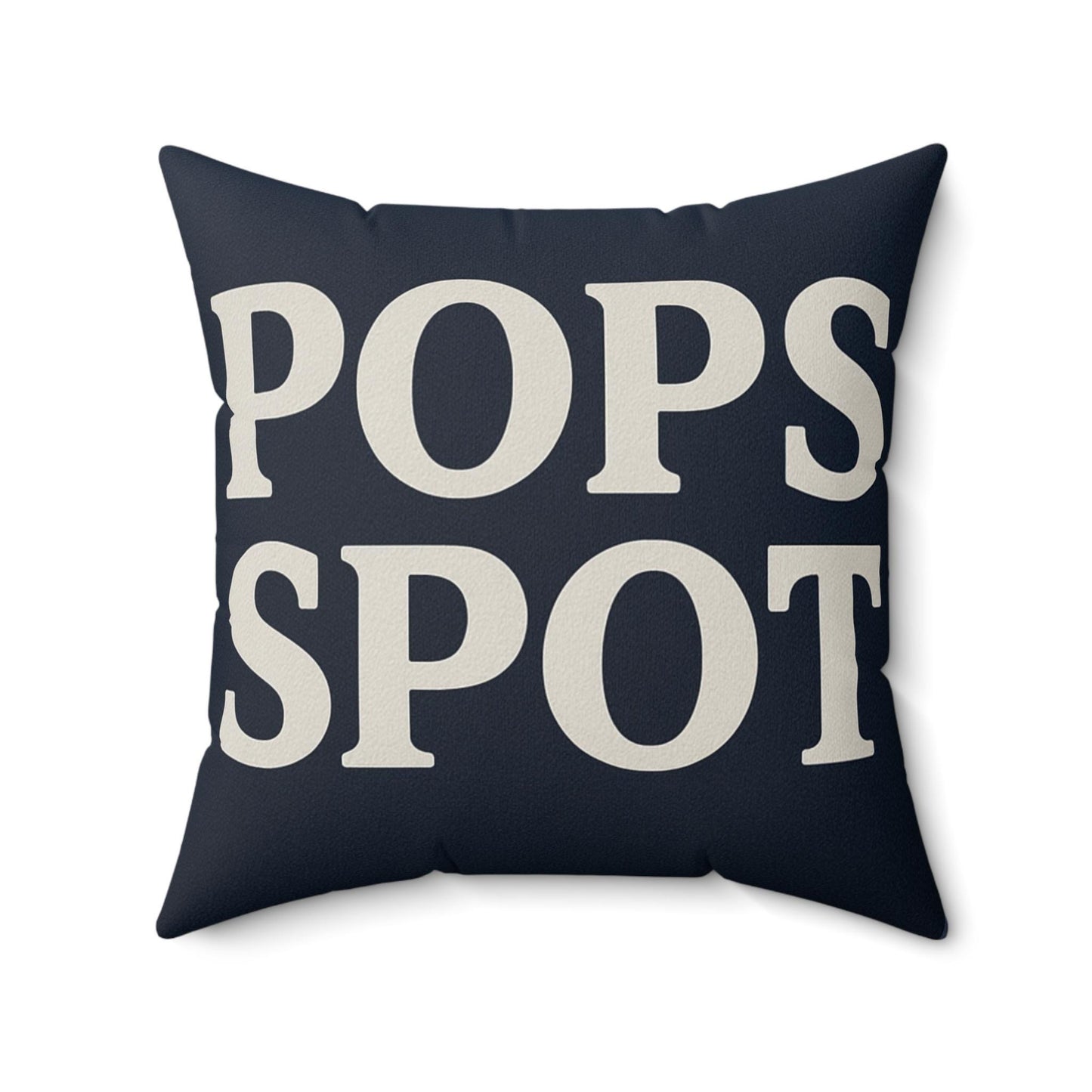 Elegant Square Pillow with 'POPS SPOT' Design - Cozy Home Decor, Modern Throw Pillow, Gift for Her, Living Room Accent