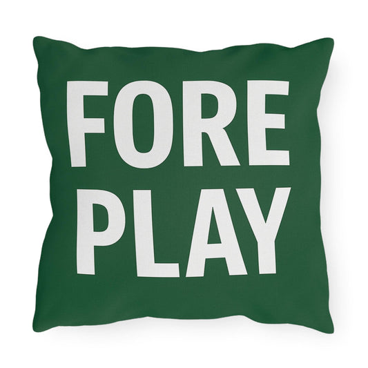 Golf-Themed Outdoor Pillows, Cozy Decor for Garden, Patio, Gift for Golfers, Fun Accent Cushions, Fairway to Heaven & Fore Play