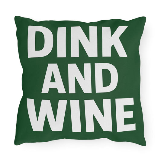 Outdoor Funny Pickleball Dink Wine Pillows - Rustic Décor for Patios, Garden Parties, Cozy Evenings, Entertaining, Gift Ideas