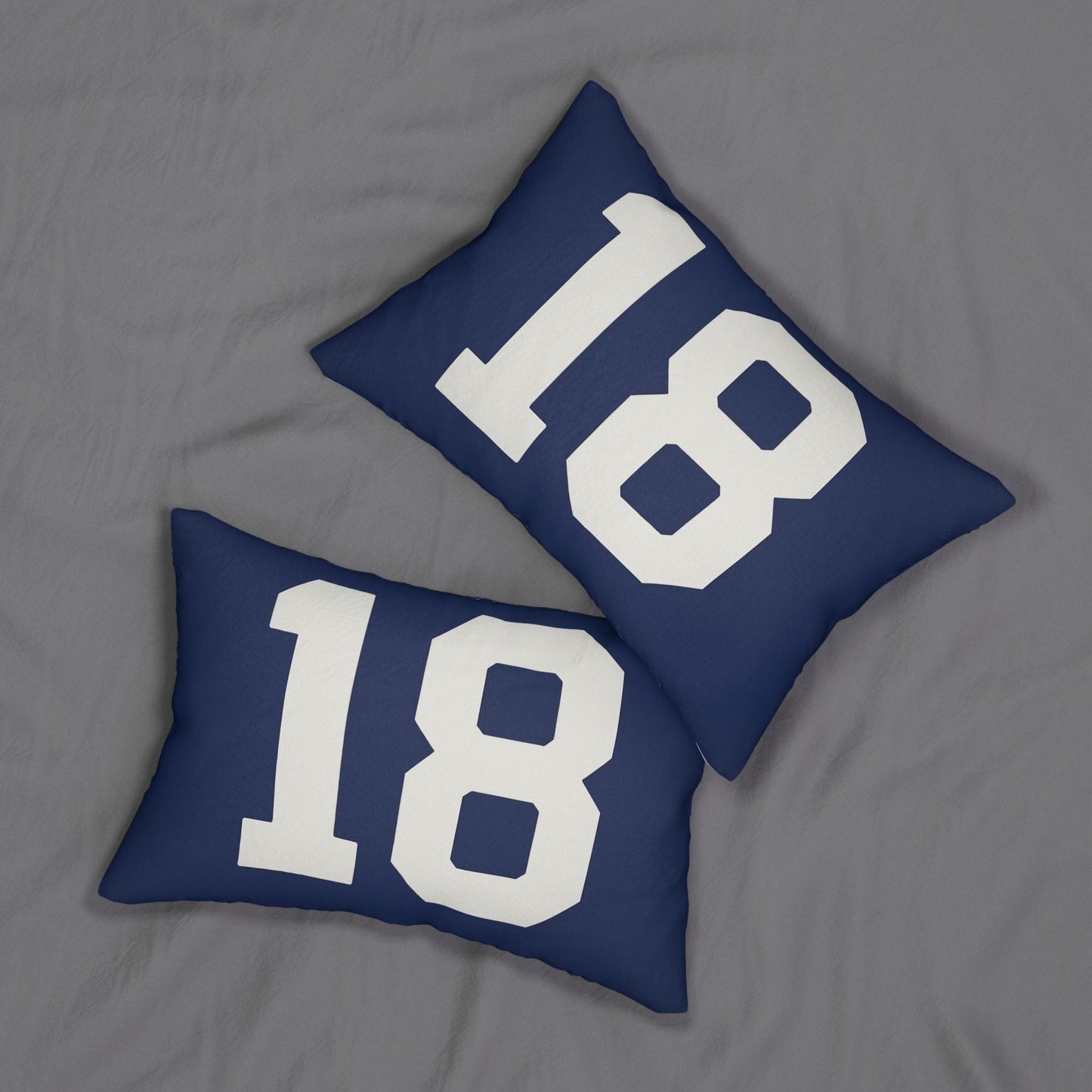 Golf Flag Number 18 Pillow, Golf Lover Gift, Decorative Throw Cushion, Sports Fan Bedroom Decor, Unique Golfing Present