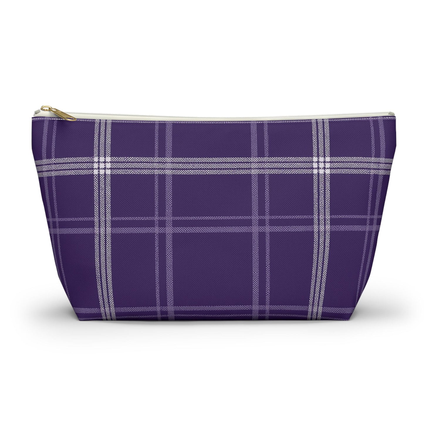 Plaid Accessory Pouch - School Team Makeup Bag, Tailgate Pouch, Preppy School Pride Gift, Travel Pouch, Gift for Friend