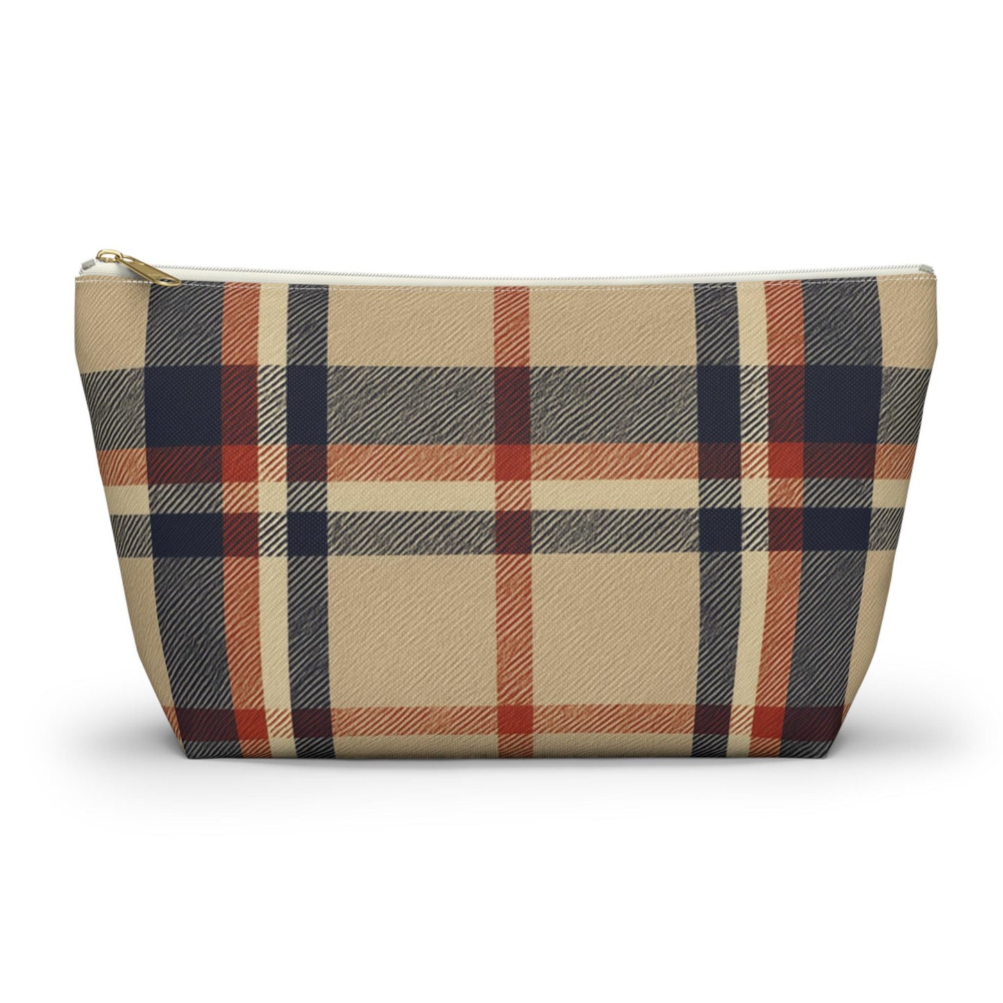 Plaid Accessory Pouch, Make-up Bag, School Supplies Case, Weekend Trip Essential Carryall