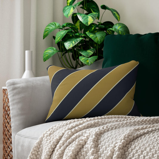 School League Spun Polyester Lumbar Pillow - Office and Home Decor, Throw Pillow, Family Home Decor, School Pride, Classic Prep Style