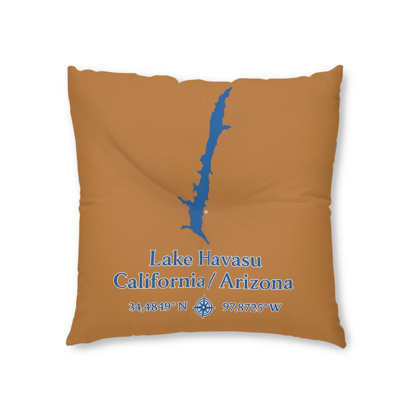 Lake Havasu Floor Pillow, Square | Lakehouse Decor, Nautical Accent