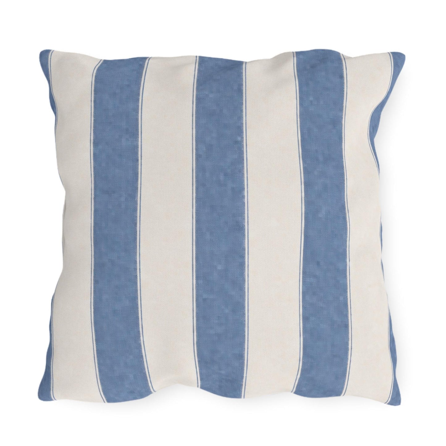 Cabana Coastal Blue Stripe Poolside Resort Pillow | Outdoor Pillows | Coastal Patio Cushion