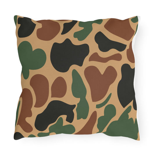 Camouflage Old School Outdoor Pillows | Throw Pillow, Made in USA