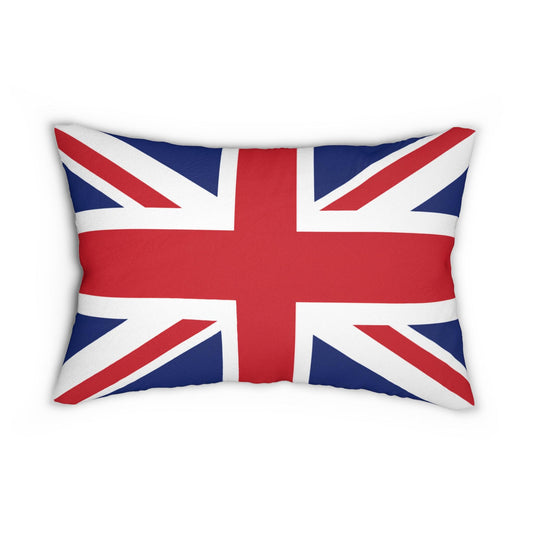 Union Jack Flag Lumbar Pillow | British Flag Accent Pillow