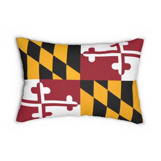 Maryland Flag Lumbar Pillow | State Flag Rectangular Pillow