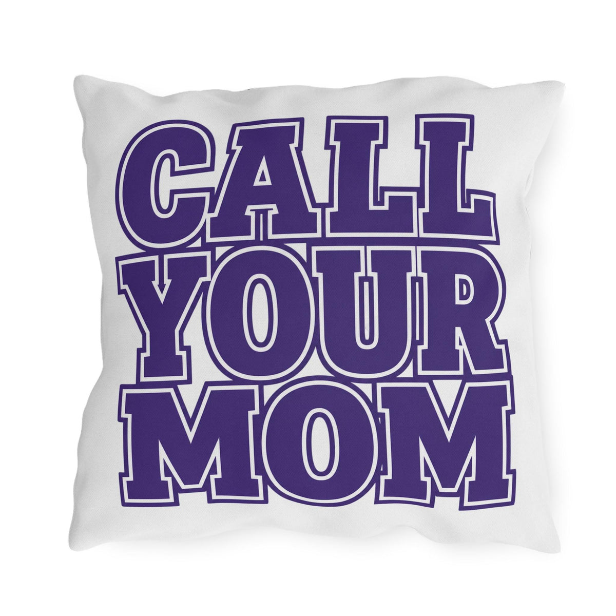 Go To Class | Outdoor Pillow, Bold Purple Typography Campus Decor