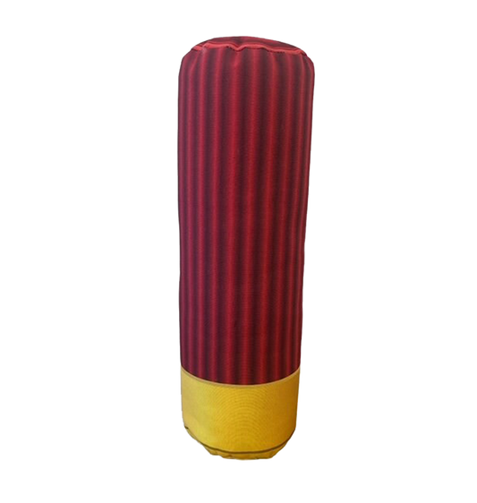 Red Shotgun shell pillow. Shaped like a real shotgun shell.  Great gift for any hunter
