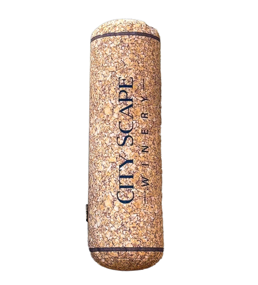 Custom Embroidered wine cork pillow.