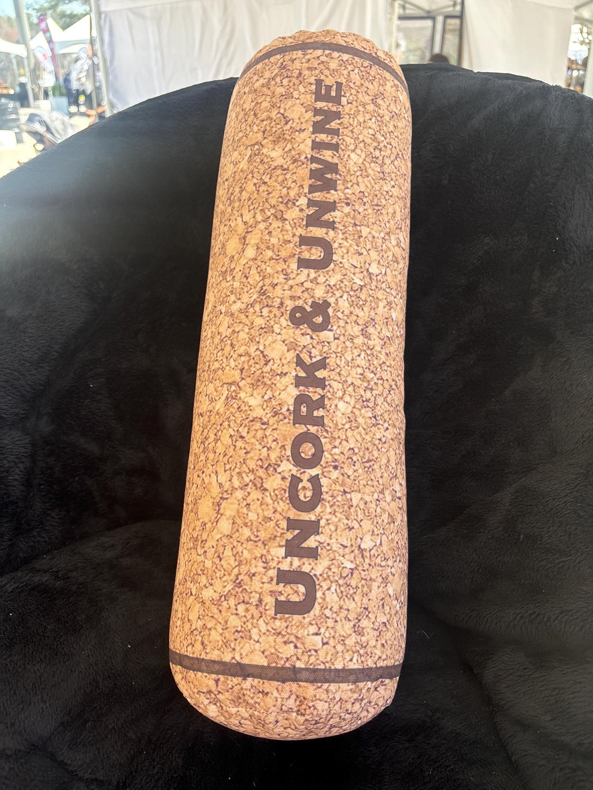 Uncork & Unwine wine cork pillow. perfect winelover gift