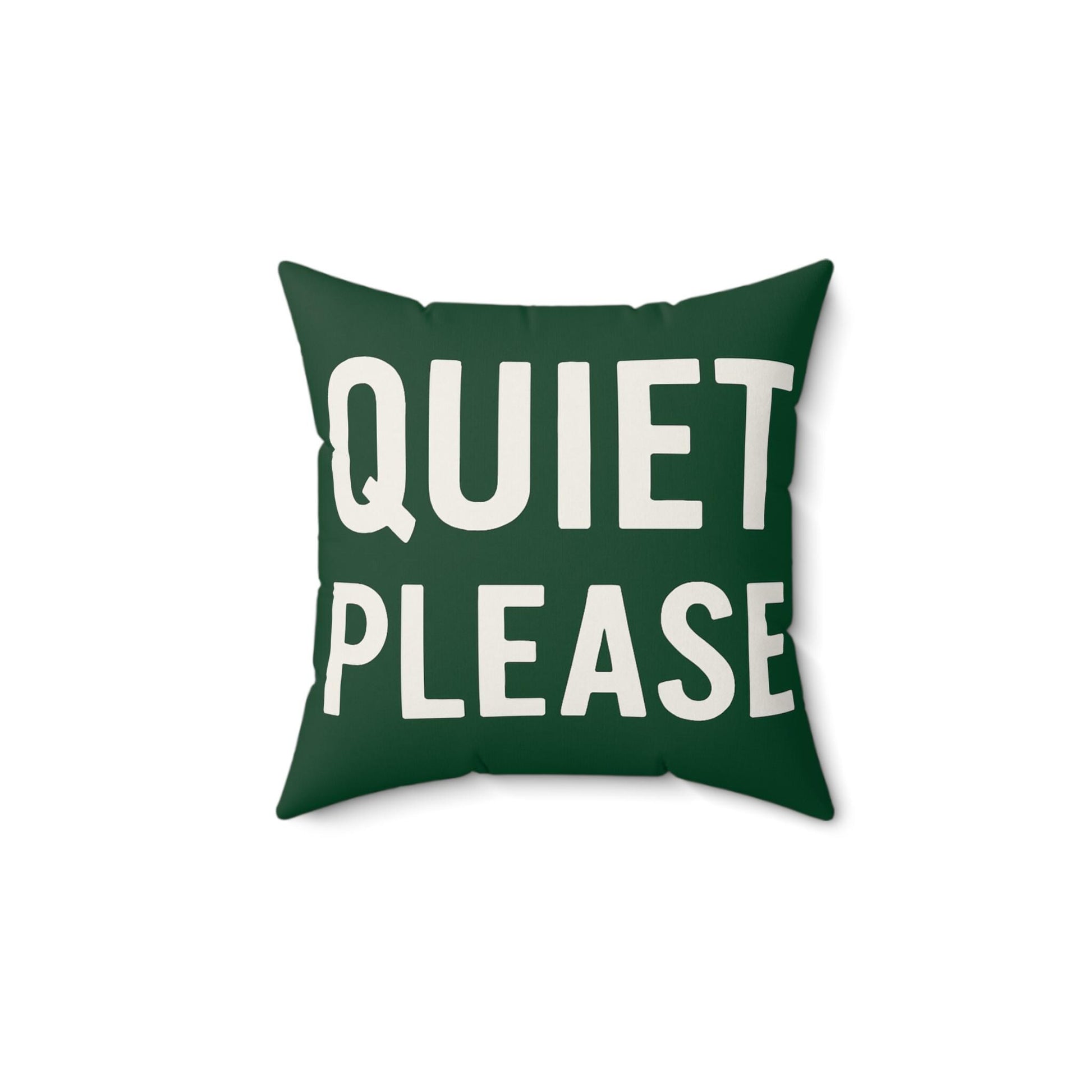 Square Pillow, Cozy Quiet Please Golf Pillow, Beer Please Back Message, Home Decor, Throw Pillow, Gift for Golf Lover, Tournament Inspired