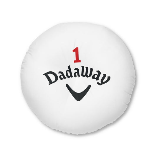 Dad-Themed Tufted Floor Pillow, Round | Best Dad Gift, Home Decor, Cozy Living Room Cushion, Father's Day, Birthday