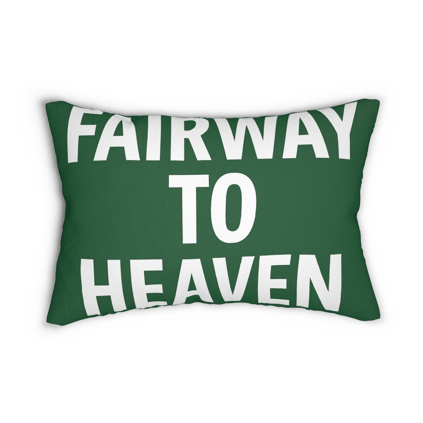 Golf-Inspired Spun Polyester Lumbar Pillow - Fairway to Heaven, Grip It & Sip It, Home Decor, Golf Gifts, Relaxation, Bedroom Accent