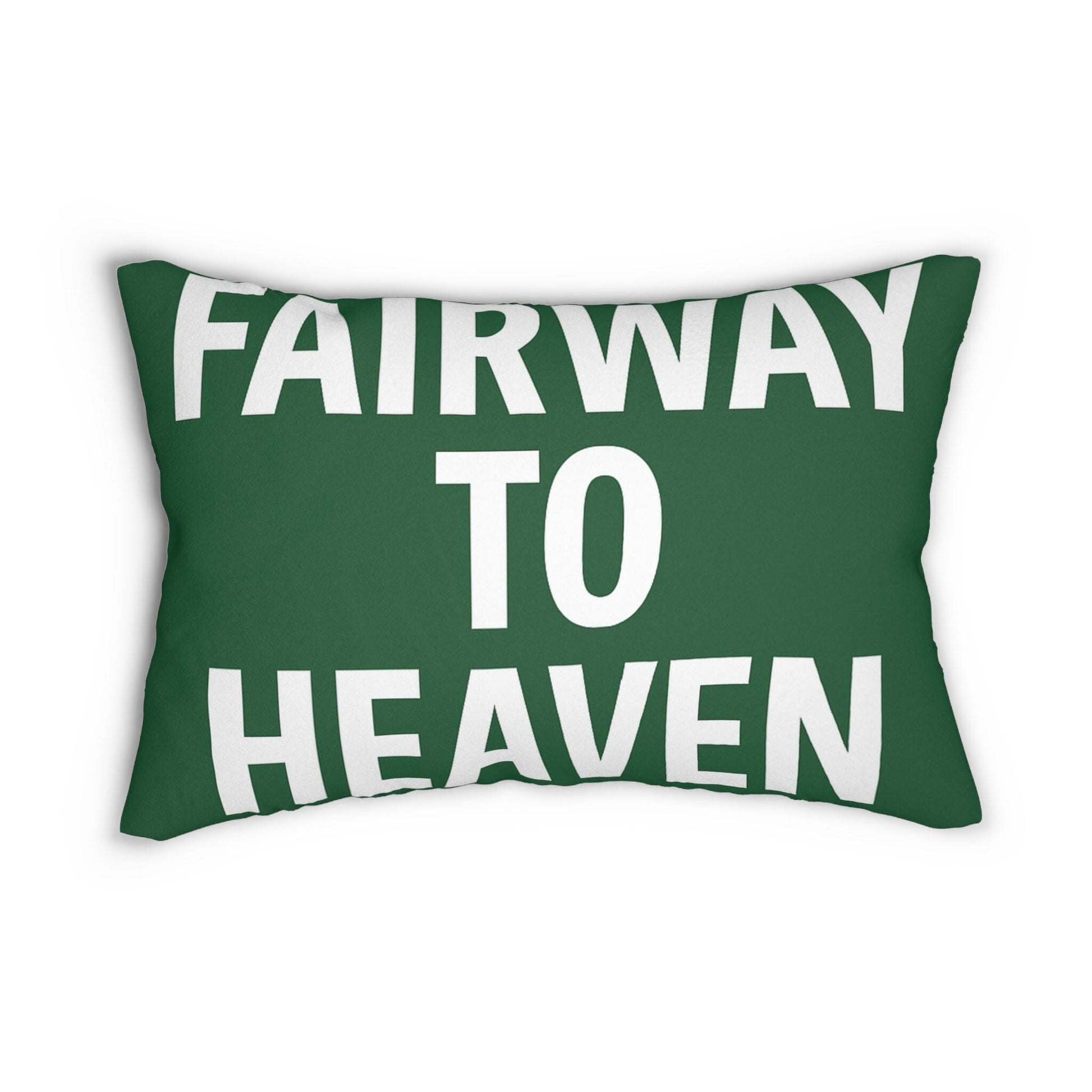 Golf-Inspired Spun Polyester Lumbar Pillow - Fairway to Heaven, Grip It & Sip It, Home Decor, Golf Gifts, Relaxation, Bedroom Accent