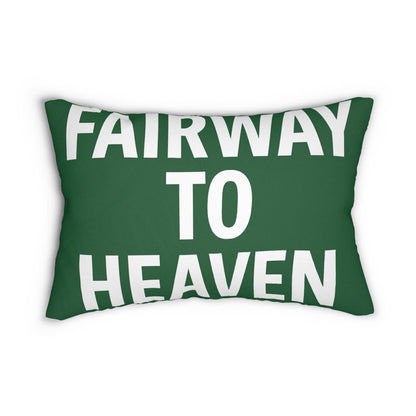 Golf-Inspired Spun Polyester Lumbar Pillow - Fairway to Heaven, Grip It & Sip It, Home Decor, Golf Gifts, Relaxation, Bedroom Accent