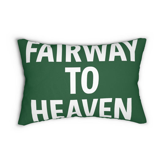 Golf-Inspired Spun Polyester Lumbar Pillow - Fairway to Heaven, Grip It & Sip It, Home Decor, Golf Gifts, Relaxation, Bedroom Accent