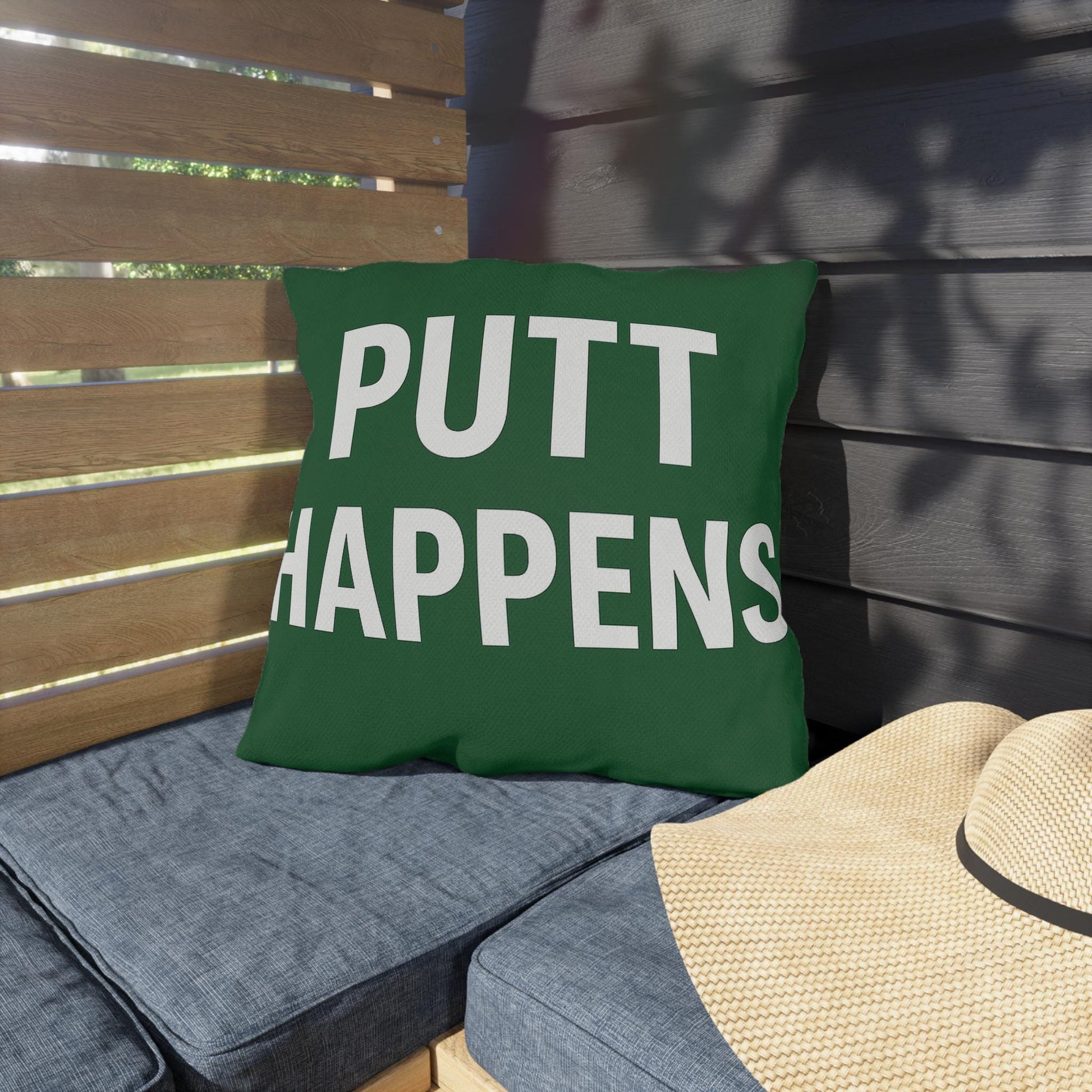 Golf-Themed Outdoor Pillows with Humorous Quotes, Decorative Cushions for Home or Garden, Gifts for Golf Lovers, Fun Outdoor Decor