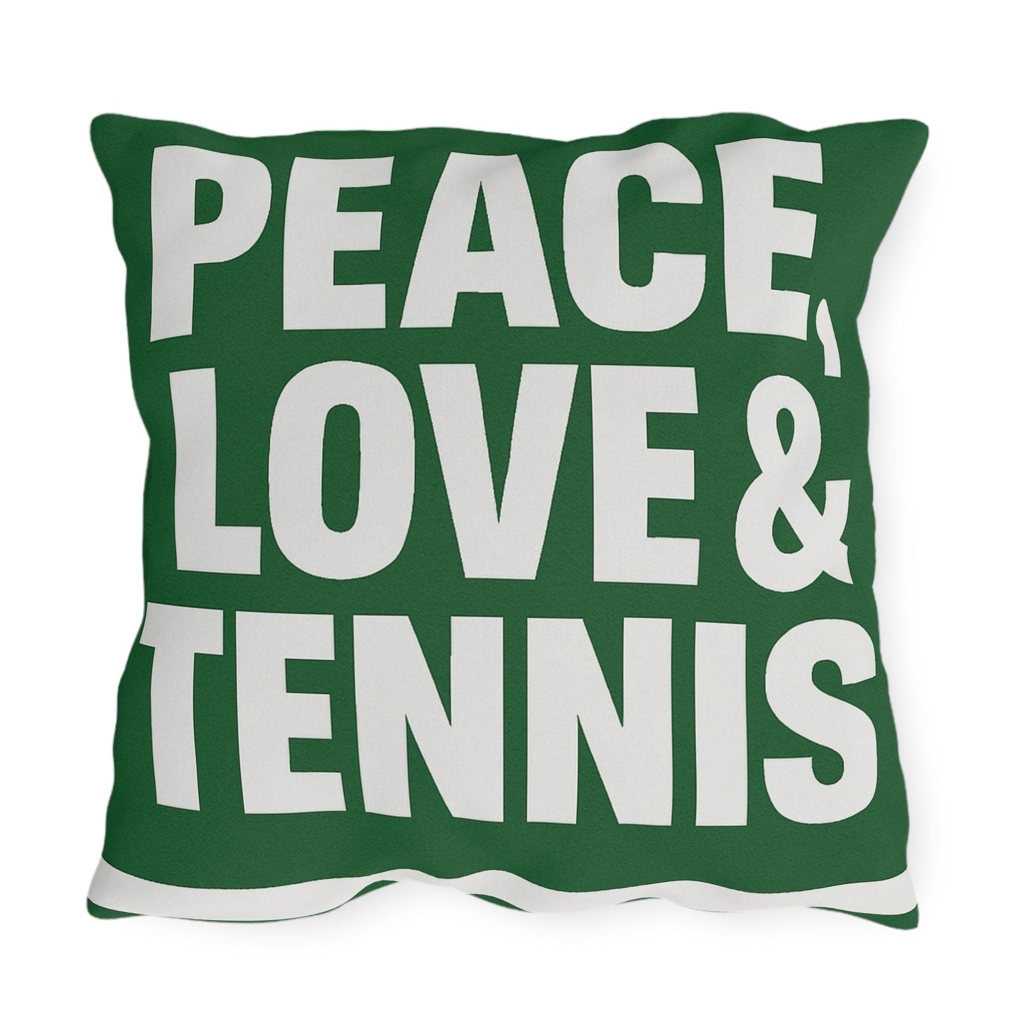 Peace, Love & Tennis Outdoor Pillows | Cozy Garden Décor, Tennis Gifts, Sports Retreat, Patio Accessories, Home Cushion
