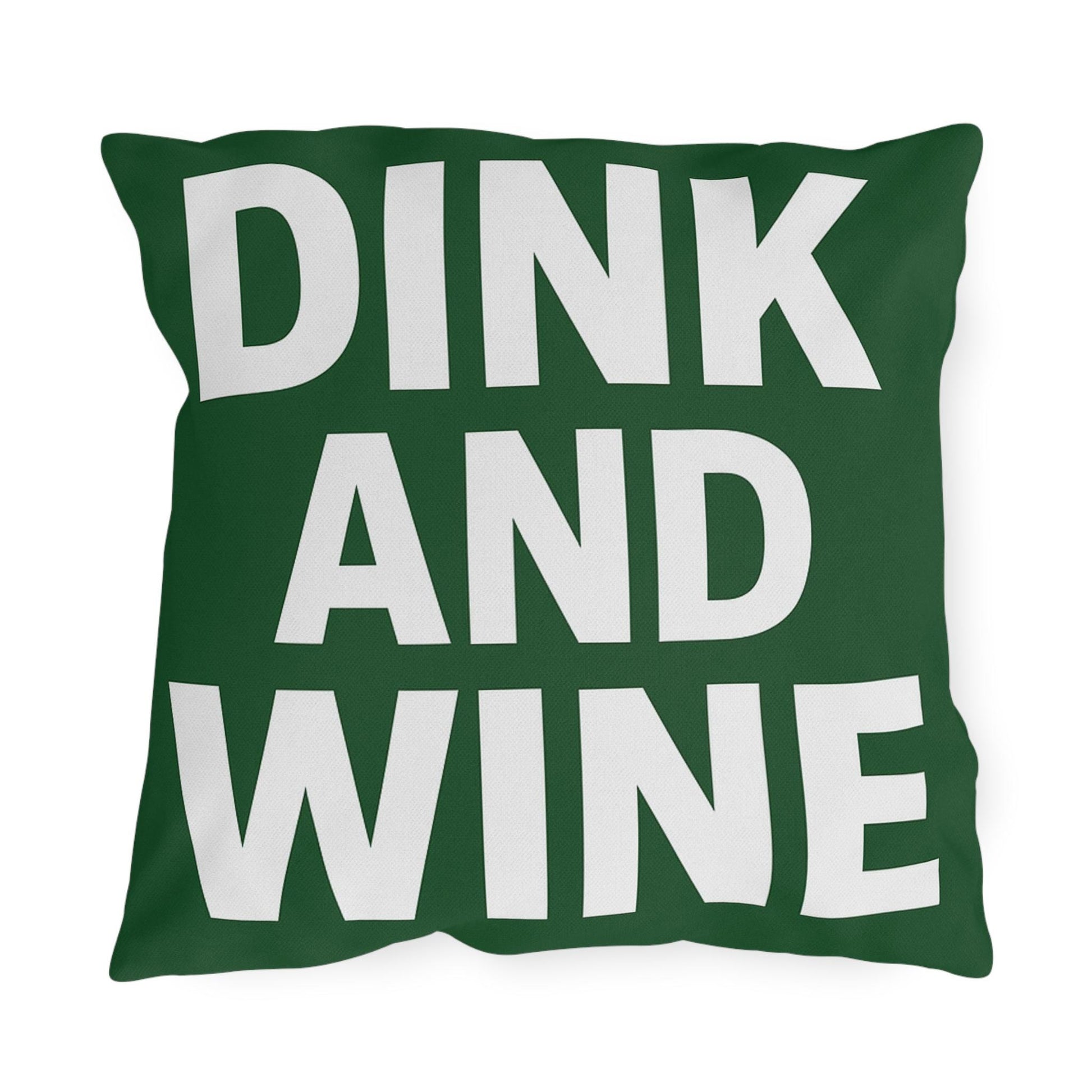 Outdoor Funny Pickleball Dink Wine Pillows - Rustic Décor for Patios, Garden Parties, Cozy Evenings, Entertaining, Gift Ideas