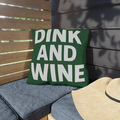 Outdoor Funny Pickleball Dink Wine Pillows - Rustic Décor for Patios, Garden Parties, Cozy Evenings, Entertaining, Gift Ideas