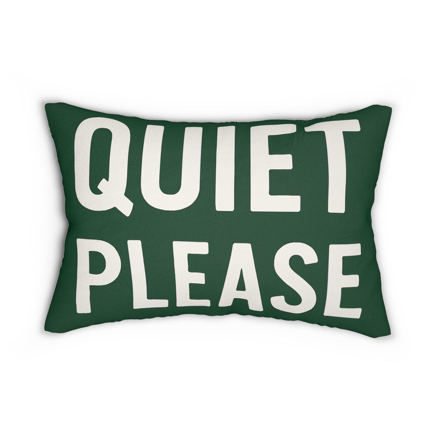 Fun Golf Decor Lumbar Pillow, Quiet Please on front Golf Sign pillow and Quiet Please on back of pillow, Man Cave Decor, Funny Pillow