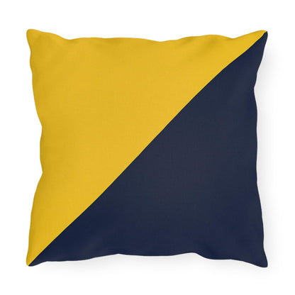 Outdoor Pillows - Nautical Flag K for Kilo - Great Yacht Decor Gift, Yacht Lover Accent Cushion, Boat Communication Symbol Pillow, Maritime