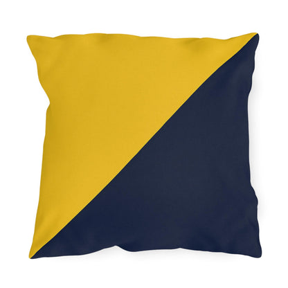 Outdoor Pillows - Nautical Flag K for Kilo - Great Yacht Decor Gift, Yacht Lover Accent Cushion, Boat Communication Symbol Pillow, Maritime