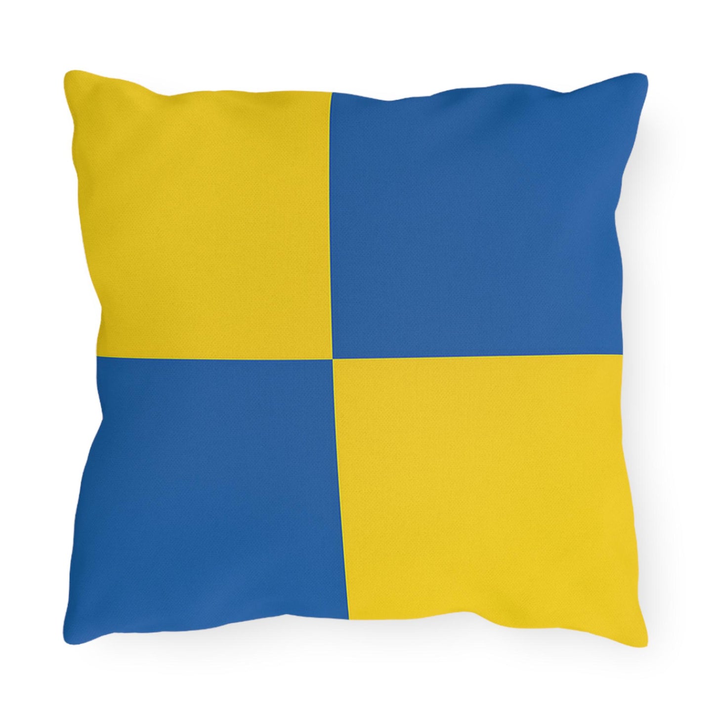 Nautical Flag W Outdoor Pillow - Boat Yacht Lovers Coastal House Decor, Beach House Pillow, Ocean Theme Cushion, Patio Pillow Cover, Sea