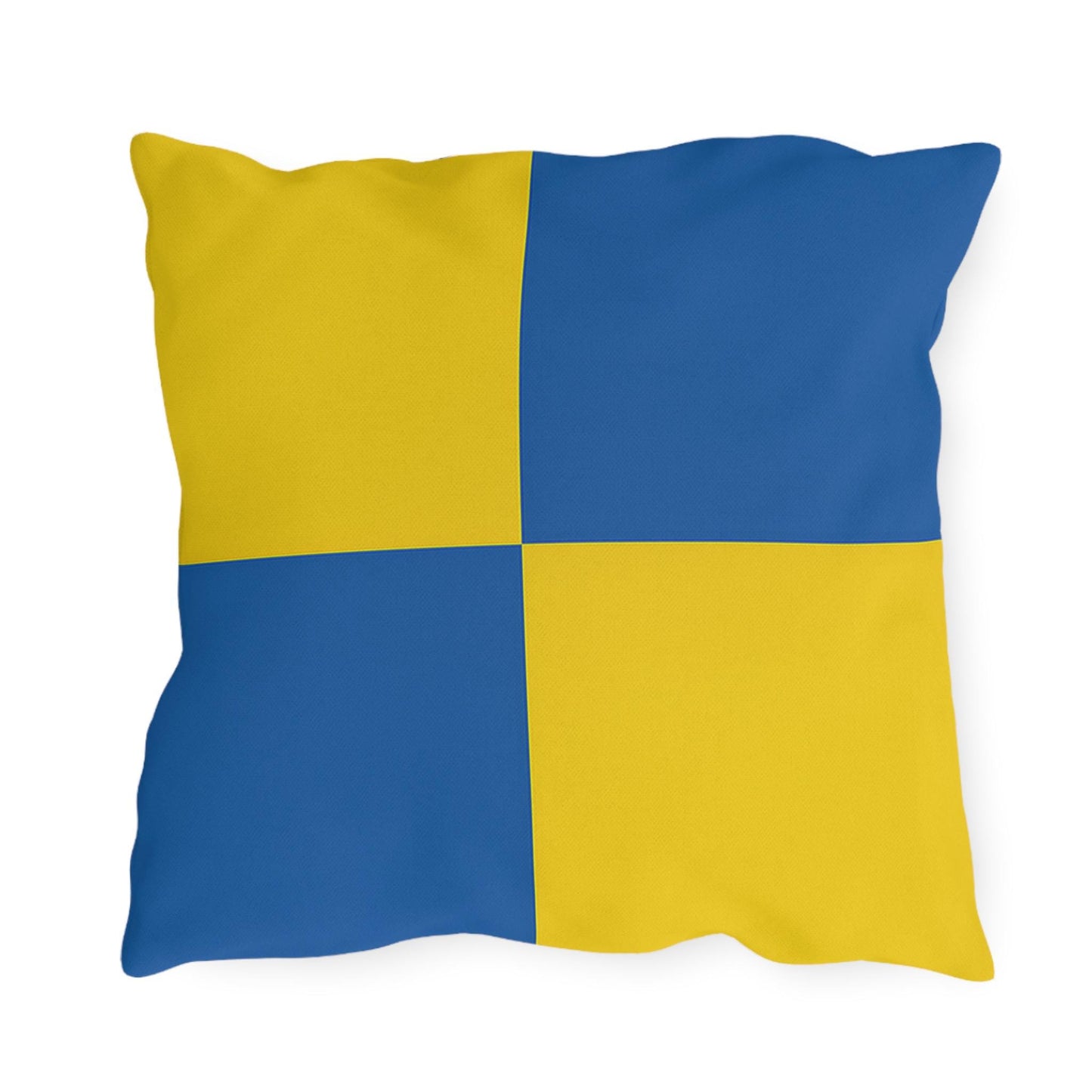 Nautical Flag W Outdoor Pillow - Boat Yacht Lovers Coastal House Decor, Beach House Pillow, Ocean Theme Cushion, Patio Pillow Cover, Sea