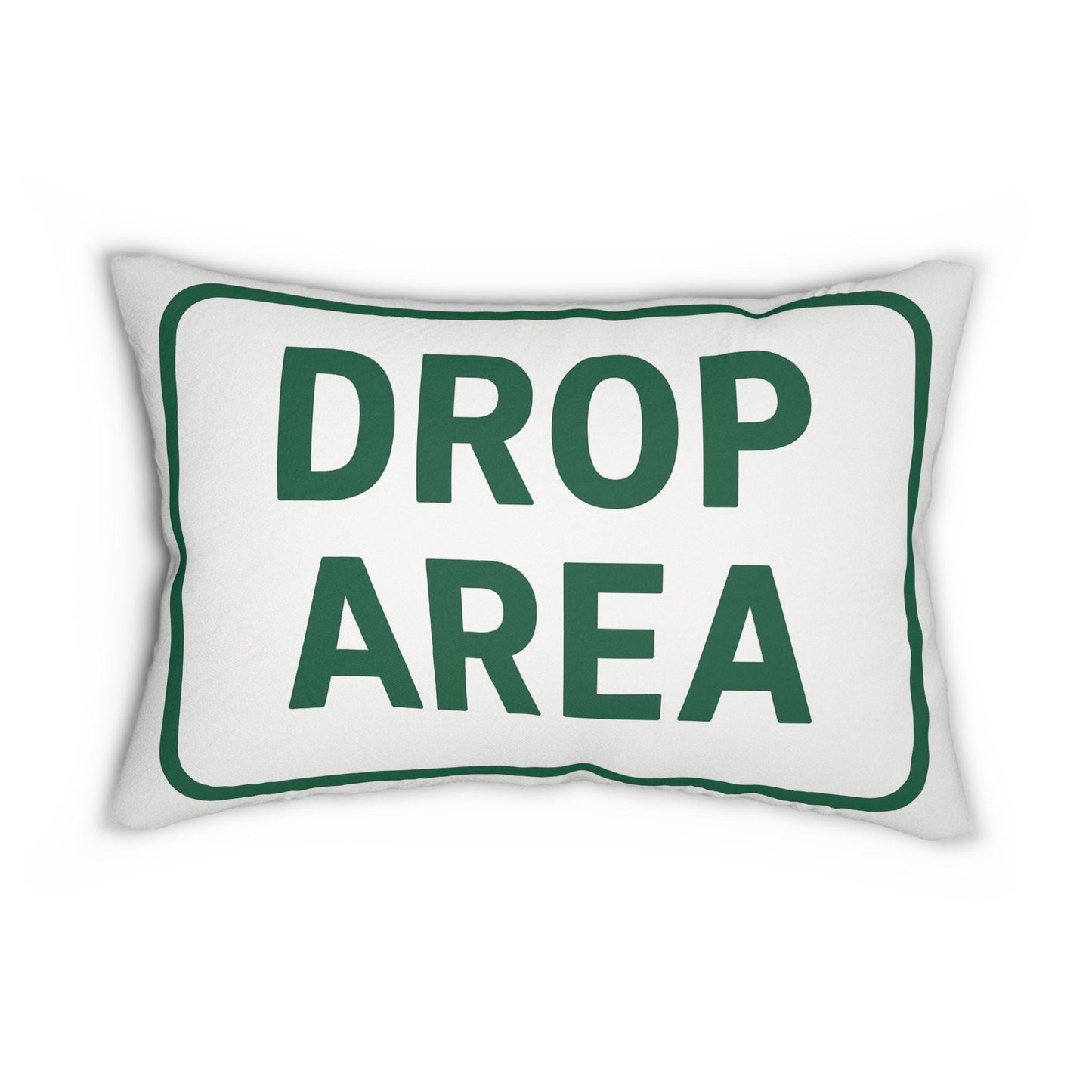 Funny Golf Drop Your Balls Here Lumbar Pillow, Funny Golf Sign Cushion, Golf Lover Gift, Hazard and golf Course Decor, Golfing Pillow, Spun
