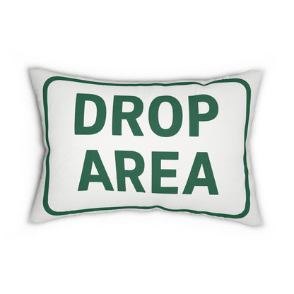 Funny Golf Drop Your Balls Here Lumbar Pillow, Funny Golf Sign Cushion, Golf Lover Gift, Hazard and golf Course Decor, Golfing Pillow, Spun
