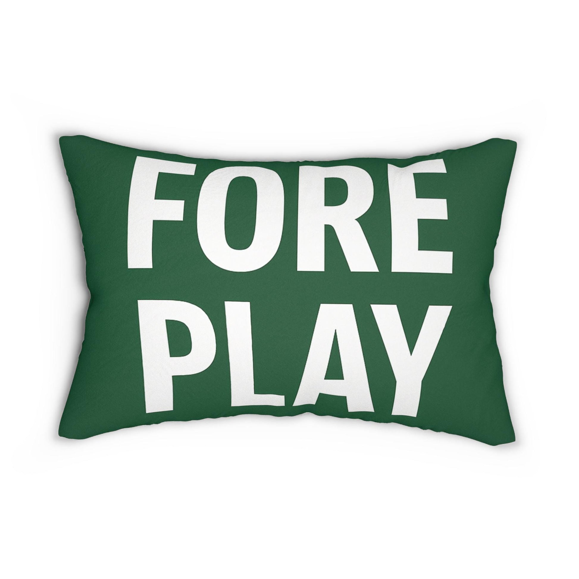 Golf-Themed Lumbar Pillow - Perfect for Golf Lovers, Fun Decor for Home, Office, or Gifts, 'Talk Birdie to Me', 'Fore Play', Home [...]