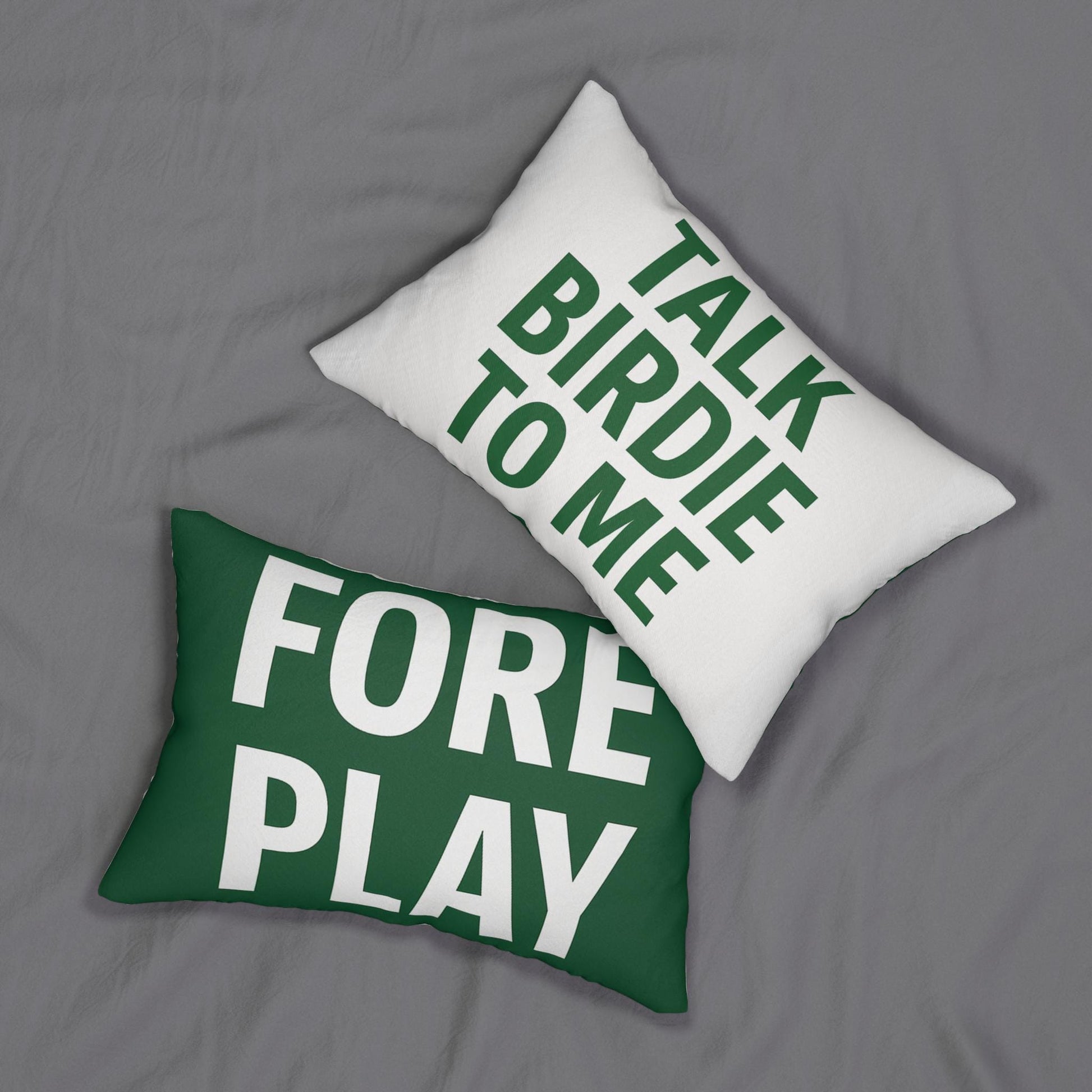 Golf-Themed Lumbar Pillow - Perfect for Golf Lovers, Fun Decor for Home, Office, or Gifts, 'Talk Birdie to Me', 'Fore Play', Home [...]