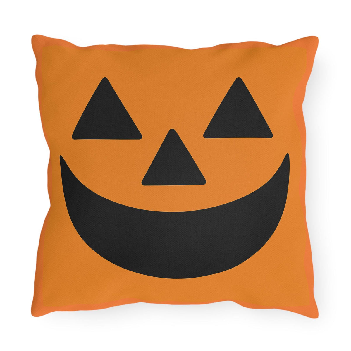 Halloween Outdoor Pillow, Jack-o'-lantern Orange Throw Pillow, Halloween Decor, Fall Accent Pillow, Patio Cushion Cover