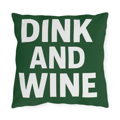 Outdoor Funny Pickleball Dink Wine Pillows - Rustic Décor for Patios, Garden Parties, Cozy Evenings, Entertaining, Gift Ideas
