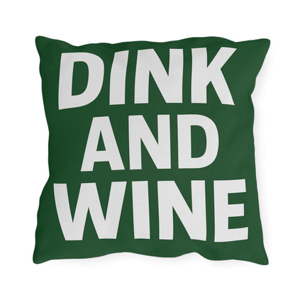 Outdoor Funny Pickleball Dink Wine Pillows - Rustic Décor for Patios, Garden Parties, Cozy Evenings, Entertaining, Gift Ideas