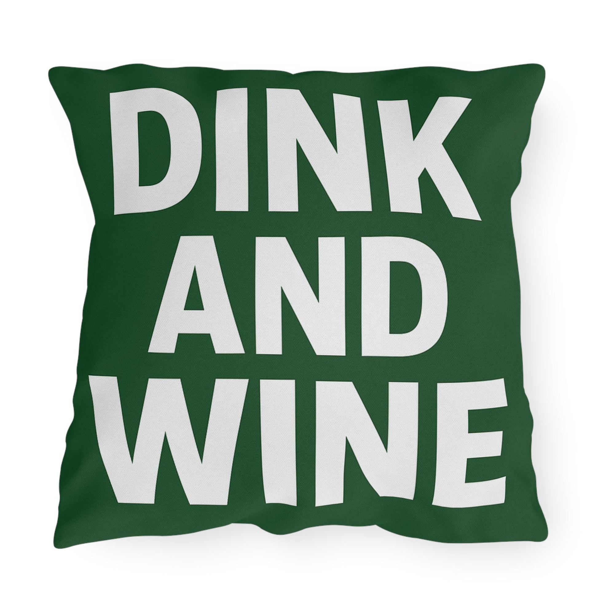 Outdoor Funny Pickleball Dink Wine Pillows - Rustic Décor for Patios, Garden Parties, Cozy Evenings, Entertaining, Gift Ideas