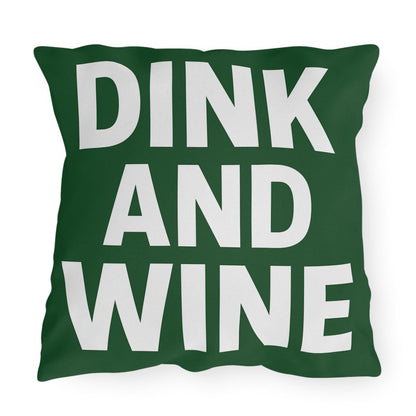 Outdoor Funny Pickleball Dink Wine Pillows - Rustic Décor for Patios, Garden Parties, Cozy Evenings, Entertaining, Gift Ideas